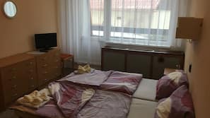 Blackout drapes, cribs/infant beds, free WiFi, linens