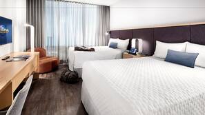 In-room safe, desk, iron/ironing board, free cribs/infant beds