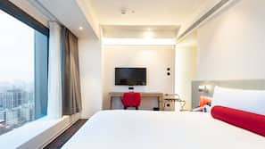 Minibar, in-room safe, blackout curtains, free cots/infant beds