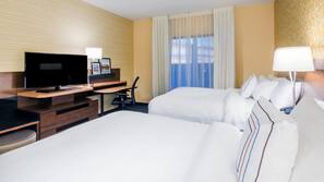 In-room safe, desk, iron/ironing board, free cribs/infant beds