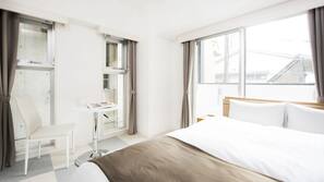 Desk, blackout drapes, iron/ironing board, free WiFi
