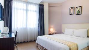 In-room safe, desk, blackout curtains, iron/ironing board