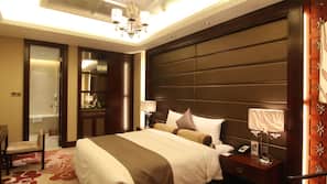 Minibar, in-room safe, desk, blackout curtains