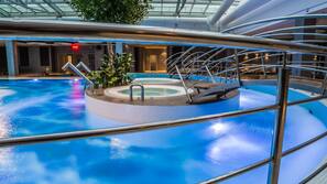 Indoor pool, free cabanas