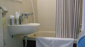 Free toiletries, hair dryer