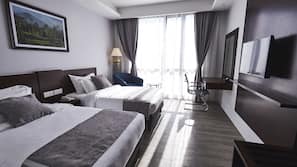 In-room safe, desk, blackout curtains, iron/ironing board
