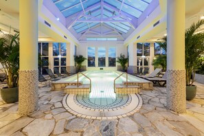 Indoor spa tub