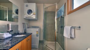 Shower, hair dryer