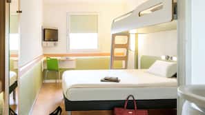 Cofres nos quartos, escrivaninha, Wi-Fi de cortesia
