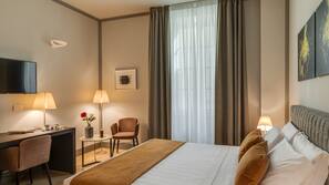 Biancheria da letto di alta qualità, minibar, una cassaforte in camera