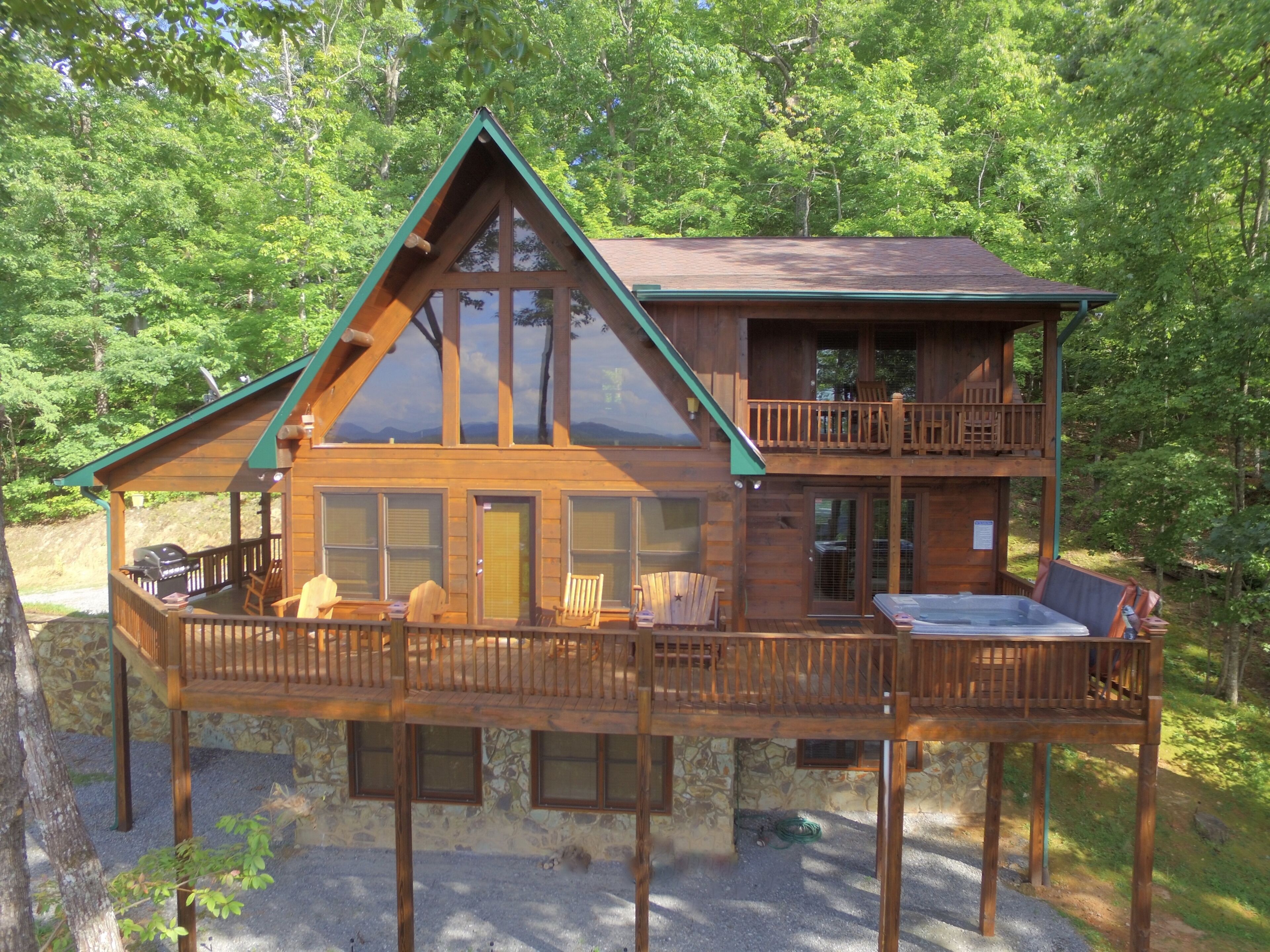 Game Room Hot Tub Sleeps 10 W Incredible Views Two Master