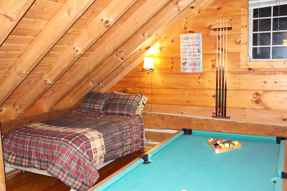 Room, Romantic old world charm at the Cedar Point Log Cabin