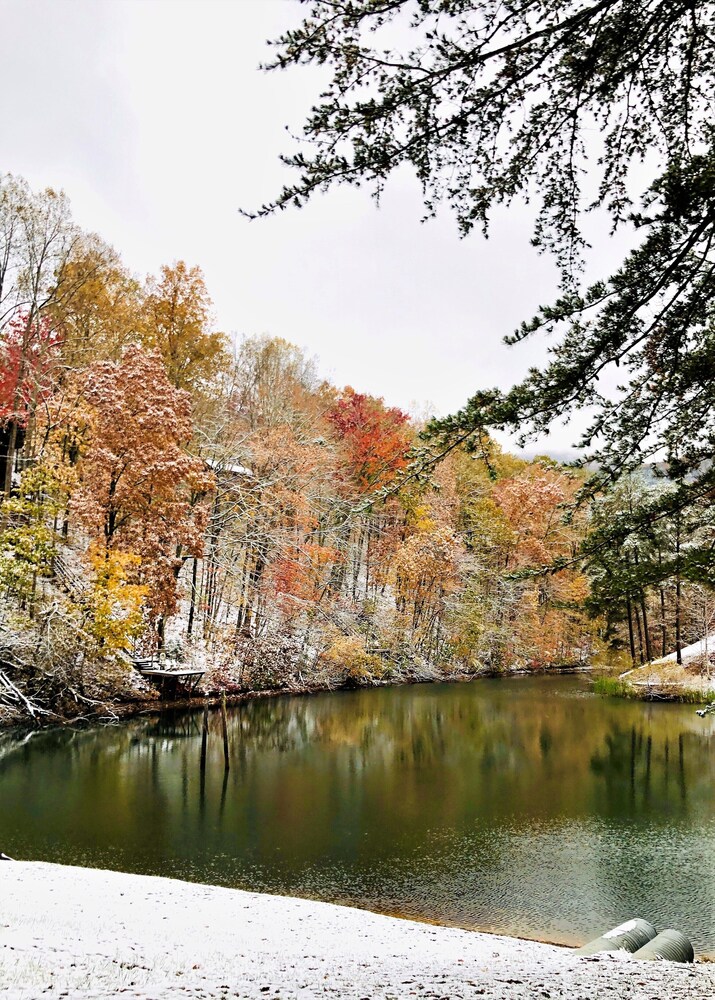 Spacious, Log Cabin-Peaceful setting close to area attractions & small lake