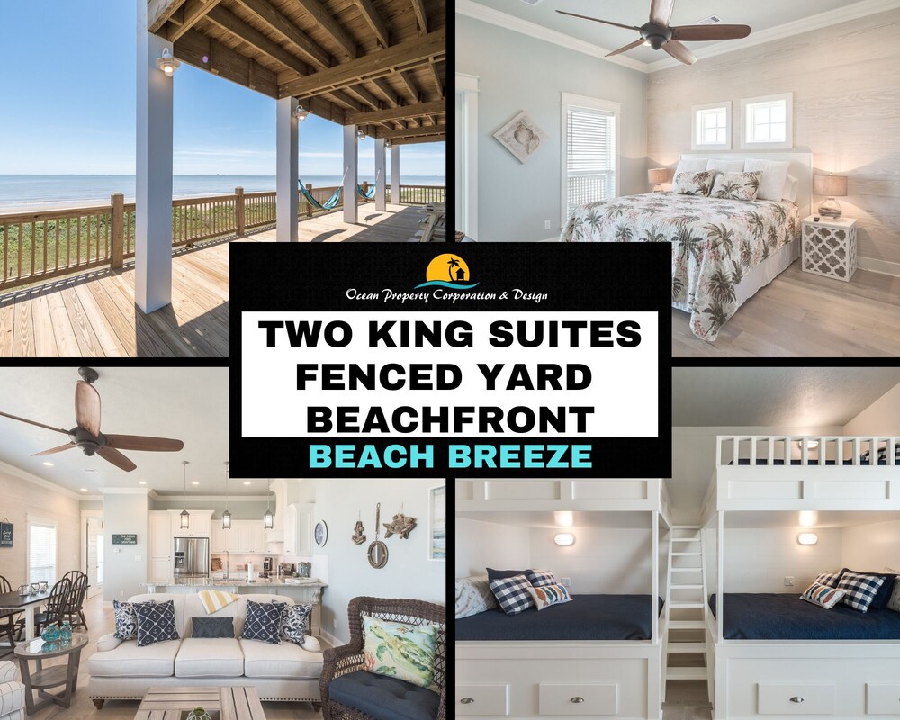 Beach Breeze, Beachfront, Linens, Dog Friendly, Fenced Yard