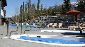 Piscine extérieure, piscine chauffée