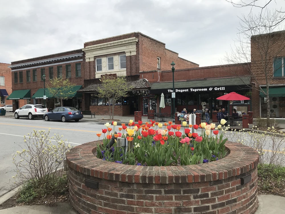 Private, pet friendly lake...secluded and 1 mile to Main St ... perfect location