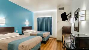 Desk, free WiFi, linens
