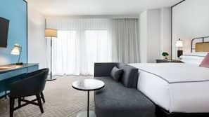 Frette Italian sheets, premium bedding, pillowtop beds, minibar