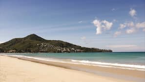 Beach nearby, white sand