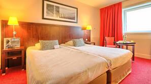 In-room safe, desk, blackout curtains, soundproofing