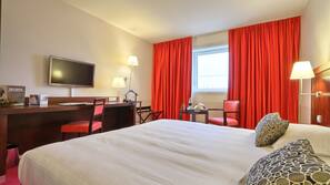 In-room safe, desk, blackout curtains, soundproofing