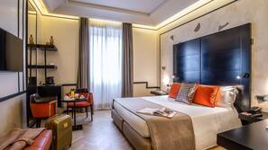 Hypo-allergenic bedding, pillow-top beds, minibar, in-room safe