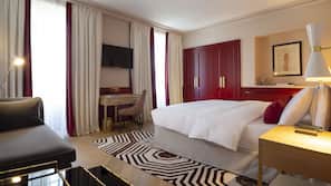 Premium bedding, minibar, in-room safe, soundproofing
