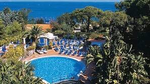 2 indoor pools, outdoor pool, pool umbrellas, pool loungers
