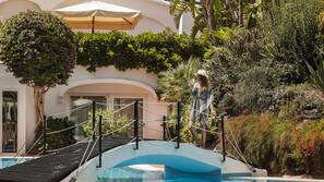 2 indoor pools, outdoor pool, pool umbrellas, pool loungers
