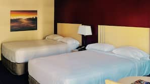 Premium bedding, blackout curtains, free WiFi, linens