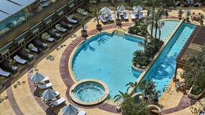 Indoor pool, 2 outdoor pools, cabanas (surcharge), pool umbrellas