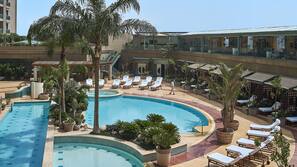 Indoor pool, 2 outdoor pools, cabanas (surcharge), pool umbrellas