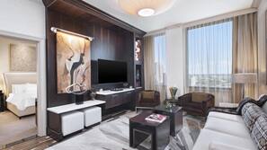 Premium bedding, pillowtop beds, in-room safe, desk