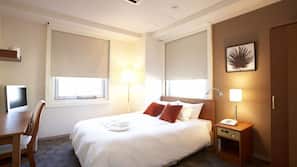 Premium bedding, down comforters, Select Comfort beds, in-room safe