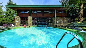 Indoor pool, seasonal outdoor pool