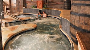 Indoor spa bath