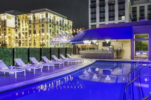 Outdoor pool, open 7 AM to 8:00 PM, cabanas (surcharge), sun loungers