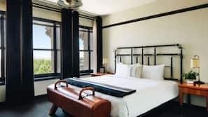 Premium bedding, down comforters, pillowtop beds, minibar
