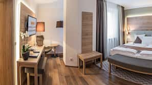 Hypo-allergenic bedding, pillow top beds, minibar, in-room safe