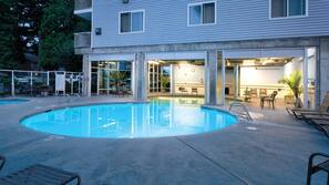 Indoor pool, outdoor pool