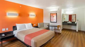 Tabla de planchar con plancha, wifi gratis, ropa de cama