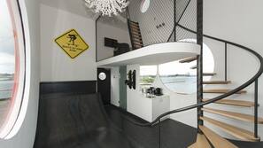 Desk, blackout curtains, iron/ironing board, free WiFi