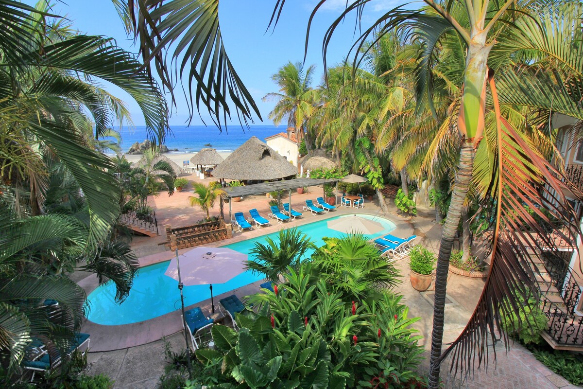 beach bungalows at hotel escondido in puerto escondido oaxaca mexico