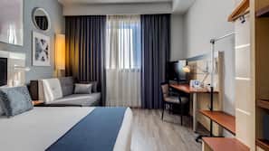 In-room safe, desk, blackout curtains, soundproofing