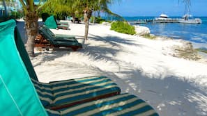Private beach, sun-loungers, beach umbrellas, scuba diving