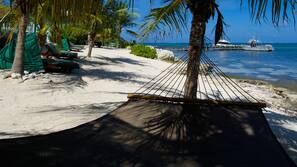 Private beach, sun-loungers, beach umbrellas, scuba diving
