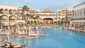 3 outdoor pools, pool cabanas (surcharge), pool umbrellas