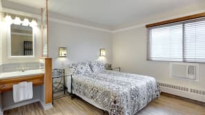 Premium bedding, pillowtop beds, desk, blackout drapes