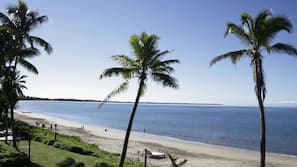 Private beach, free beach cabanas, beach towels, beach massages