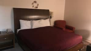 Desk, iron/ironing board, free WiFi, alarm clocks